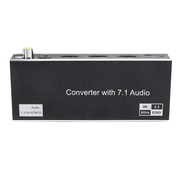 8K 60Hz 1x2 HD Multimedia Interface Splitter, 8K 60Hz 4K 120Hz 3D HD Display Interface Splitter, 40Gbps HD Multimedia Interface Splitter 1 in 2 Out for HDTV STB DVD Projector PC Game Machine