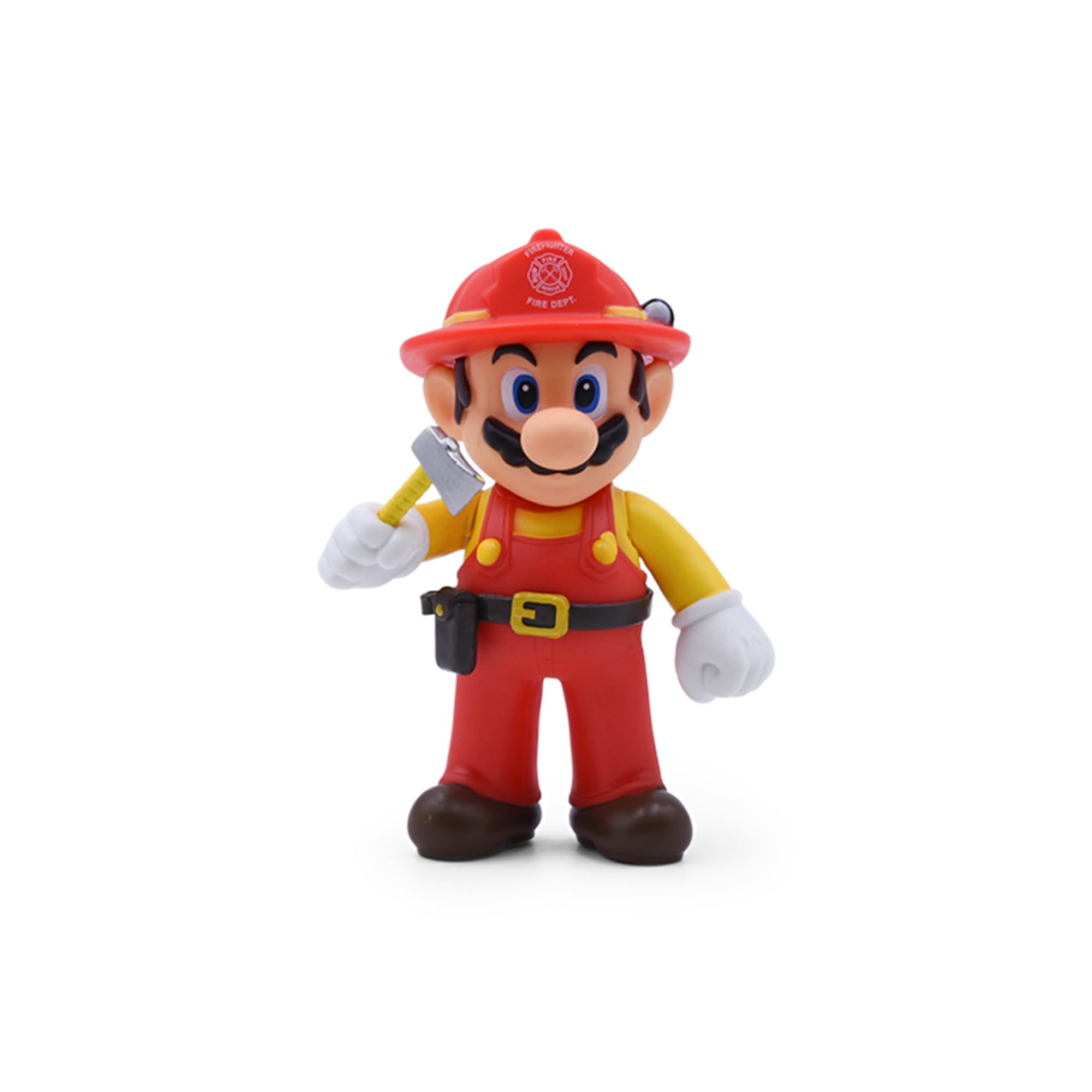 NEW Super Mario Odyssey Figure Mario with Cappy Cap Black Costume Toy Doll 5" 