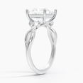 thumbnail image 3 of Dash Jewel 2 Ct Princess Cut Diamond Rings - 14K White Gold Over Rings Gifts - Solitaire 4 Prong Engagement Silver Rings for Women's - Jewelry Silver Clearance Wedding Rings - Valentine Rings, 3 of 6