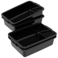thumbnail image 3 of Nihenok 4 Pack Large Commercial Bus Boxes, 35 L Plastic Utility Bus Tote, Black, 3 of 9