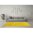 thumbnail image 3 of Ahgly Company Indoor Rectangle Abstract Yellow Modern Area Rugs, 2' x 3', 3 of 4