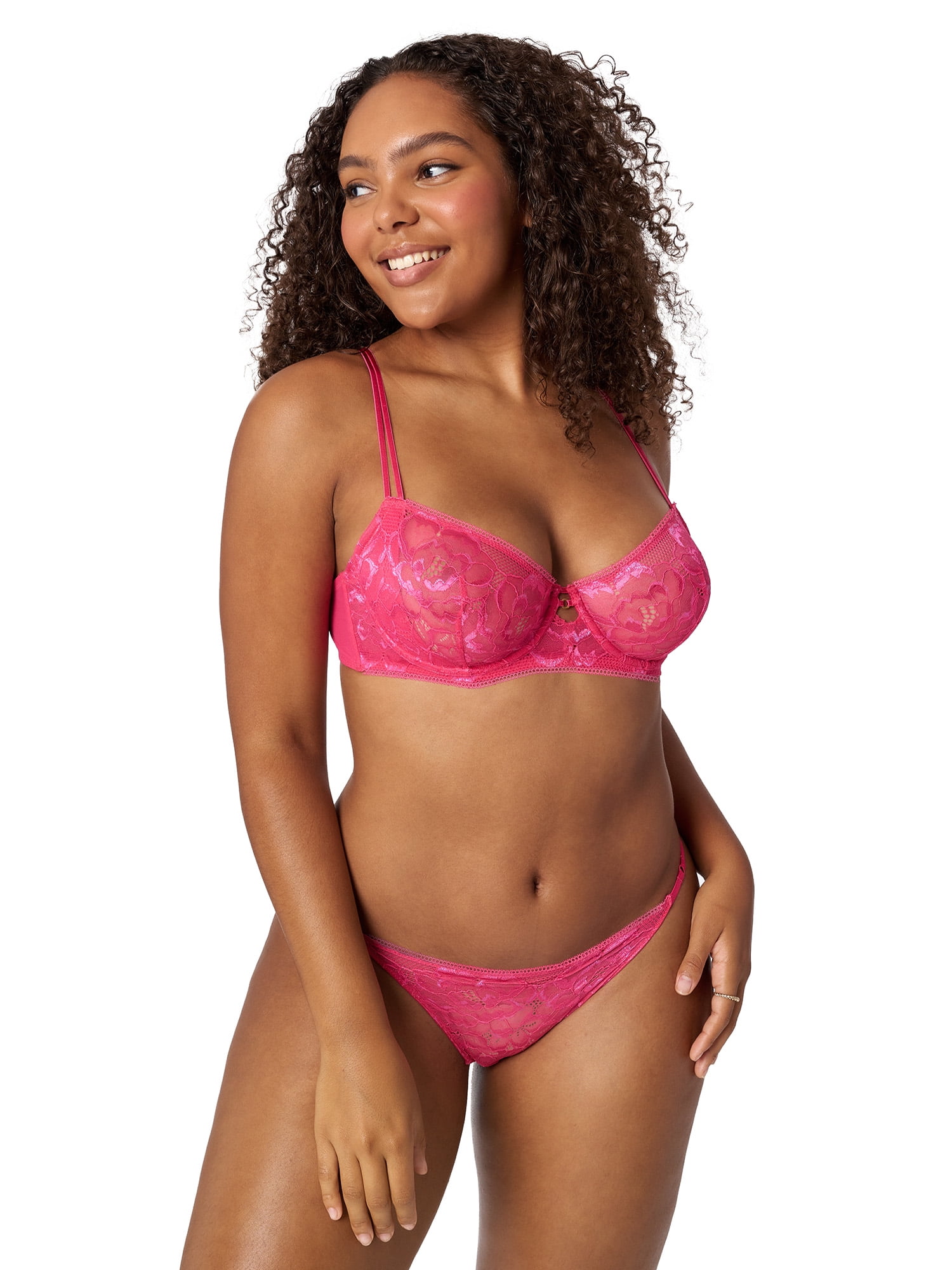 Adored by Adore Me Floral Lace Evalynn Unlined Bra, Sizes 34B-40DD