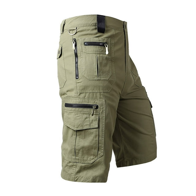 DPTALR Men's Plus Size Cargo Shorts Multi-Pockets Relaxed Summer Beach Shorts Pants