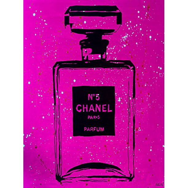 Chanel P!NK Urban Chic by PopArtQueen 36x24 Art Print Poster Chanel ...