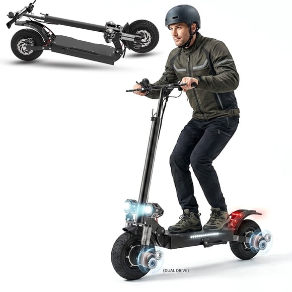 SMATEIGHT Electric Scooter, 60V 3200W Dual Motor, up to 70km/h Speed & 80km, Maximum load of 150kg Adult Escooter