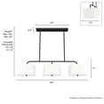 thumbnail image 2 of Hunter Fans - Cottage Hill - 6 Light Linear Chandelier In Modern Style-11 Inches, 2 of 7