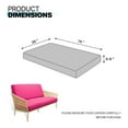 thumbnail image 2 of 39"x75"x6" Futon Cover, Sofa Bed Slipcover, Couch Cover Without Armrests, Stretch Folding Futon Cover for Bedroom, Living Room, Hotel, Office, Twin Size, Hot Pink, 2 of 5