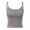 Dark Gray, variant on Women Built-In Bra Tank Tops 2 In 1 Comfortable Fashion Camisole with Shelf Bra Activewear Gym Sports Basic Tanks Y2k Going Out Tops