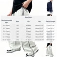 thumbnail image 4 of OGLCCG Boys Parachute Cargo Pants High Waisted Baggy Casual Y2K Trouser Kids Wide Leg Hip Hop Streetwear Joggers with Multi Pocket 5-15 Years, 4 of 7