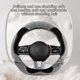 thumbnail image 5 of Funda universal para volante | Agarre antideslizante para invierno | Forro polar suave | Diámetro de 36-38 cm | Accesorio ideal para el coche para mujeres y niñas, 5 of 8