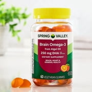Spring Valley Brain Omega-3 from Algal Oil Gummy, 60 Count