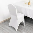 thumbnail image 3 of BalsaCircle White Fitted Spandex 3-Way Open Arch Stretchable Banquet Chair Cover Party Events Decorations Supplies, 3 of 8