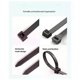 thumbnail image 3 of 100 Pack Nylon Cable Zip Heavy Duty 12 Inch 76Mm Strong Plastic Wire Ties With 70Kg Tensile Strength UV Resistant, 3 of 5