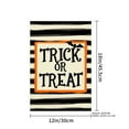 thumbnail image 4 of JOOCAR Trick or Treat Halloween Linen Garden Flag for Fall Autumn Home Outdoor Garden Yard Door Decor 12x18 inch, 4 of 5