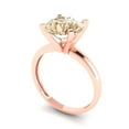thumbnail image 2 of Clara Pucci 14K Rose Gold 2.5ct Morganite Solitaire Ring for Women, 2 of 8
