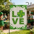 thumbnail image 5 of Yeciiwht St. Patrick's Day Garden Flag Holiday Shamrocks Decorative Flag Uniques Green Printed Garden Flag Suitable for St. Patrick's Day Outdoor Decoration, 5 of 6