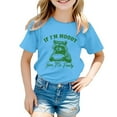 thumbnail image 4 of TZEWGL T-Shirts pour Tout-Petits Imprimé Animal Mignon Col Rond Manches Courtes Blouse pour Filles Garçons Taille 6-7T, 4 of 4