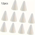 thumbnail image 1 of QJUHUNG 12pcs White Polystyrene Foam Cones  for DIY Crafts  Christmas Tree Making  Table Centerpieces & Arts and Crafts Projects, 1 of 6