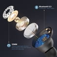 thumbnail image 3 of Wireless Earbuds, A3 True Wireless Earbuds Bluetooth 5.3 Headphones Touch Control with Charging Case, IPX6 Waterproof, 32 Hours Playtime Stereo Earphones in-Ear Built-in Mic, Black, 3 of 7