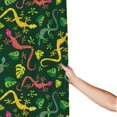 thumbnail image 3 of Shower Curtain, Abstract Cute Lizard Gecko Leaves Waterproof Fabric Plastic Shower Curtain, Drying Fast Bathroom Curtain with 9 Buttonholes, Ruffle Shower Curtain 60x72in, 3 of 8