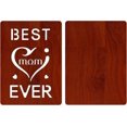 thumbnail image 3 of Tarjeta de felicitación "La mejor mamá del mundo" con diseño de corazón hueco en madera MDF y palabras escritas a mano con sobre para el cumpleaños de mamá y el Día de la Madre., 3 of 6