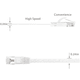 thumbnail image 3 of Cable de red de parche Ethernet RJ45 blindado plano Cat6, cables STP de enchufe plateado para enrutador de computadora de alta velocidad, redes LAN Ethernet, 3 of 8