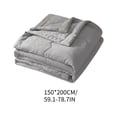 thumbnail image 3 of Btomtd Solid Color Summer Quilt, Breathable Cooling Blanket for Bedroom & Dormitory, Washable Lightweight Comforter, 59" x 79" (Gray), 3 of 6