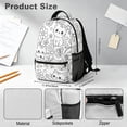 thumbnail image 2 of 17-inch Floral-Print Backpack, Fun DIY Coloring Backpack with a Spacious Main Compartment and Zippers,Lightweight & Soft for Sports Travel and Gym, 2 of 8
