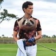 thumbnail image 3 of Fotbe Cute Cloud Panda Camiseta Polo de Golf para Hombre con Estampado – Camisa Deportiva Transpirable con Cuello Abotonado-3X-Large, 3 of 6