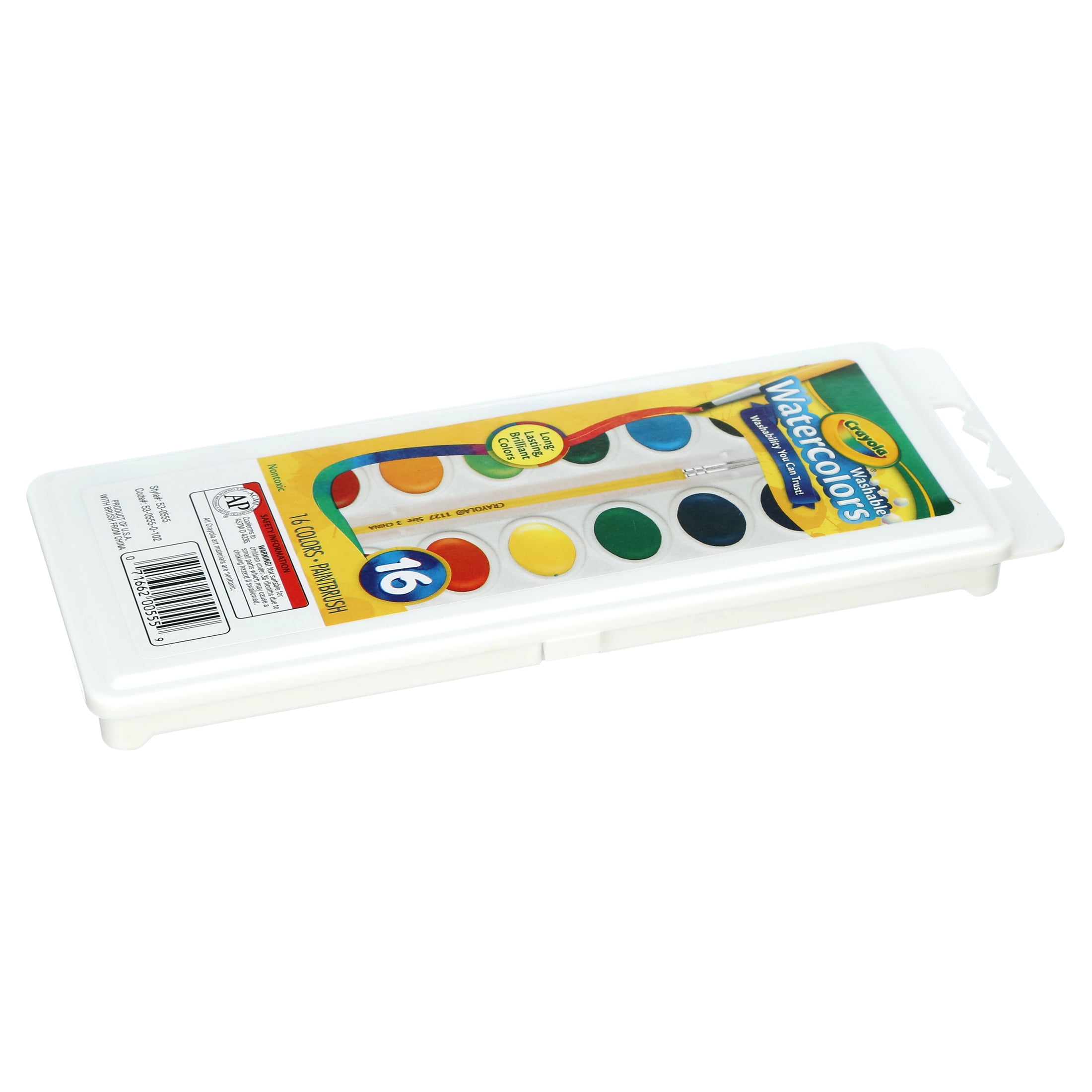 クレヨラ アメリカ 海外輸入 CR-53-0525-12 Crayola Washable Watercolors 8 ea (Pack of 12) : クレヨラ (Crayola) 120色 クレヨン ボックスセット クレヨン削り付き 52-6920 正規品 :  Office Products