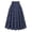 Dark Blue, variant on Midi Skirts for Women Elastic High Waisted A Line Flowy Pleated Skirt Business Casual Elegant Vintage Skirts (Black, XXL)