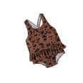thumbnail image 2 of Seyurigaoka Baby Girl Leopard/Stripe/Cat Face U-shaped Neck Cross Strap Ruffle Swimwear, 2 of 6