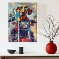 thumbnail image 5 of Vizsla Dog Poster Riding A Motorcycle - Vizsla Dog Canvas Wall Art For Bedroom Decor - Gifts For Men - Gifts For Men, 5 of 6