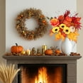 thumbnail image 3 of 17inch Autumn Maple Leaf Artificial Flower, Fall Leaves Stems Maple Leaves Shrubs Autumn Leaf Bushes Faux Silk Foliage for Home Kitchen Thanksgiving Indoor Garden Courtyard Decoration, 3 of 5