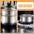 thumbnail image 2 of LEEYNEER 1 Set Stainless Steel Stack and Steam Pot Kitchen Cooking Pot Steaming Cookware, 2 of 8