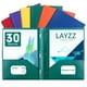 thumbnail image 1 of Carpetas de plástico con dos bolsillos LAYZZ con puntas, 30 unidades, tamaño carta, 1 of 7