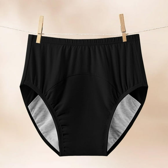 Pañales de tela para adultos, ropa interior para incontinencia, lavables, cómodos y transpirables para personas mayores discapacitadas, mujeres y Negro XXL