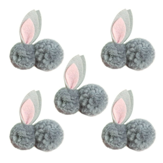 5 Pcs Peluches de Pâques Mini Lapin - Peluche Douce, Non Pelucheuse Résistante à la Décoloration, Décor/cadeau Festif, Petite Portable