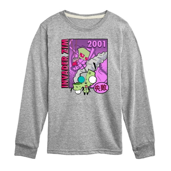 Invader ZIM - ZIM with Kanji Failure - 2001 - Toddler And Youth Short Sleeve Graphic T-Shirt