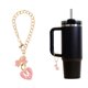 thumbnail image 3 of Ofertas Únicas 1 Pc Colgante de Taza de Agua con Letra M en Forma de Corazón y Lazo para Viajar, Aleación Rosa, 3 of 5