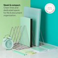 thumbnail image 4 of Mindspace Desk Organizers and Accessories, Desk Bookshelf - Home Office Accessories Desktop Organizer | Desk decor, Office Supply Organizer, Mail Organizer for Desk | The Wire Collection, Chrome, 4 of 4