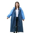 thumbnail image 1 of Raincoat Splicing Pattern Long Cap Rope Design Fashion Hooded Adult Raincoat for Unisex, 1 of 9