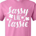 thumbnail image 4 of Inktastic Saint Patrick's Day Sassy Lil' Lassie with Shamrocks T-Shirt, 4 of 5