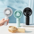 thumbnail image 7 of Small Hand Fan Handheld Fan Rechargeable Mini Handheld Fan Handheld Fan Handheld Fans Bulk Personal Fan ﻿ Portable Mini Fan Handheld Fan With Cooling Plate Black, 7 of 7