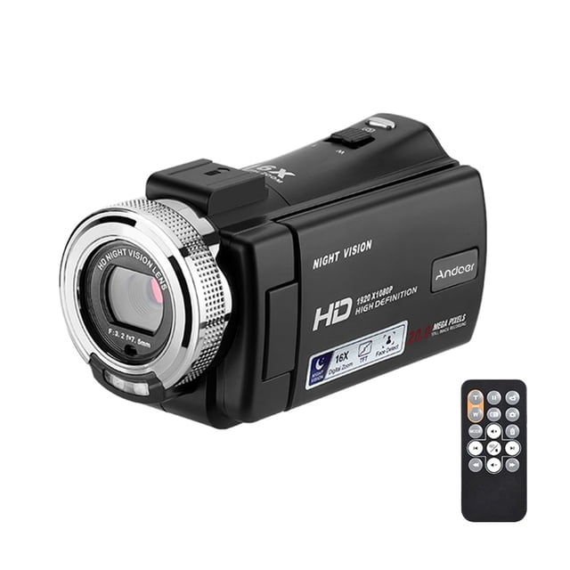 V12 1080p Full Hd Cámala DV Digital Para El Hogar Videocámara Portátil 3000 Millones de Píxeles Efectivos zoom Digital 16x Funció de Toma Nocturna DeteccioNe