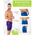 thumbnail image 2 of Shorts de Compresión FlipBelt para Hombre Noche Púrpura Talle S, 2 of 6