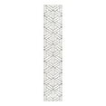 thumbnail image 3 of Unique Loom Matrix Trellis Collection Area Rug - Motif (2' 7" x 13' Runner White/Gray), 3 of 7