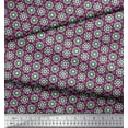 thumbnail image 1 of Soimoi Polyester Crepe Fabric Artistic Floral Printed Fabric 1 Yard 52 Inch Wide, 1 of 3