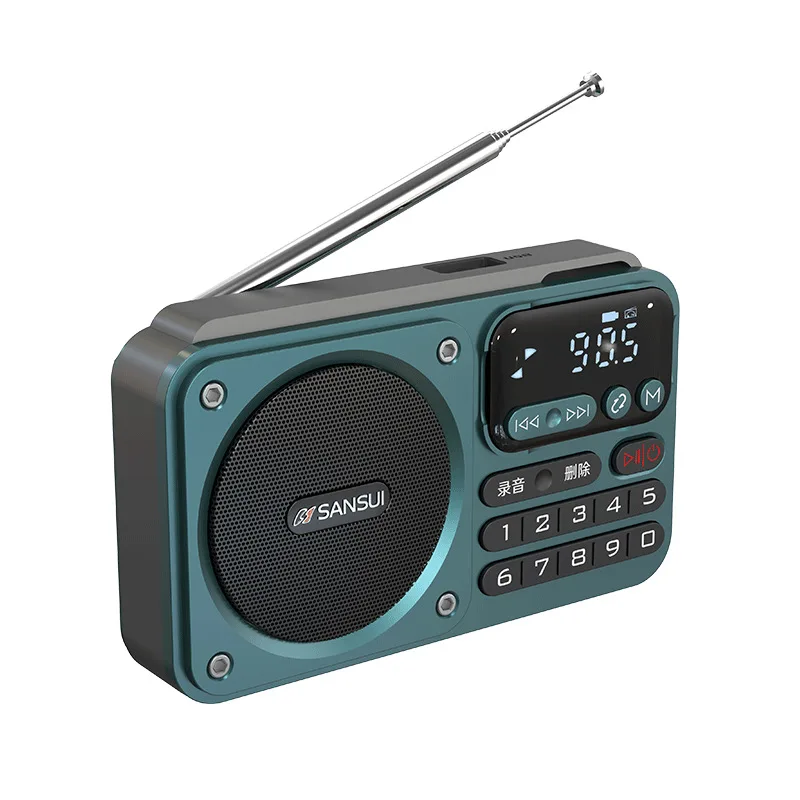 SANSUI F28 Mini Elderly FM Radio Outdoor Wireless Bluetooth