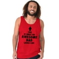 thumbnail image 3 of Cool What an Awesome Dad Looks Like Tank Top Sleeveless Tee Men Brisco Brands X, 3 of 6